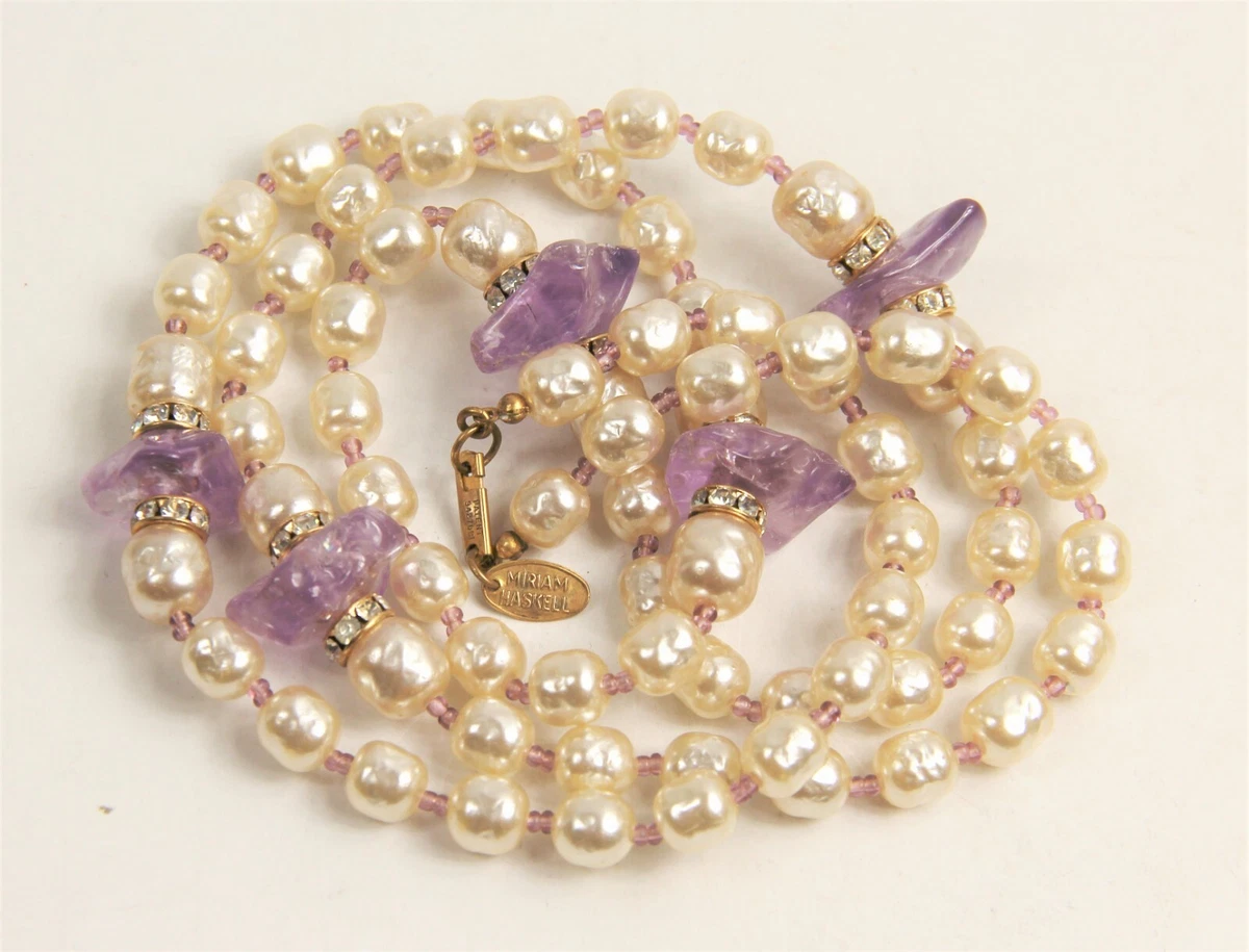 Miriam haskell deals necklace ebay