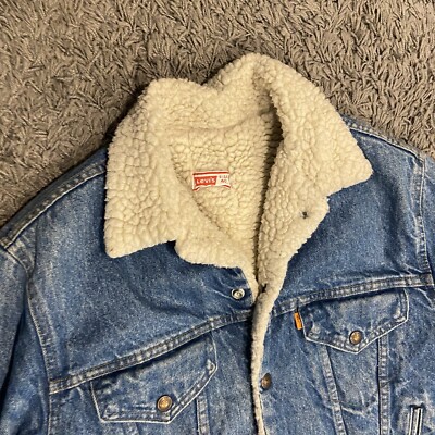 ジャケット・アウター OLD Levi's Orange Tab MADE IN CANADA Vintage Levis Orange Tab Blue Denim Jacket Sz M - OOAK - Etsy