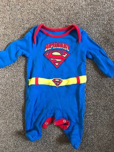 superman baby sleepsuit