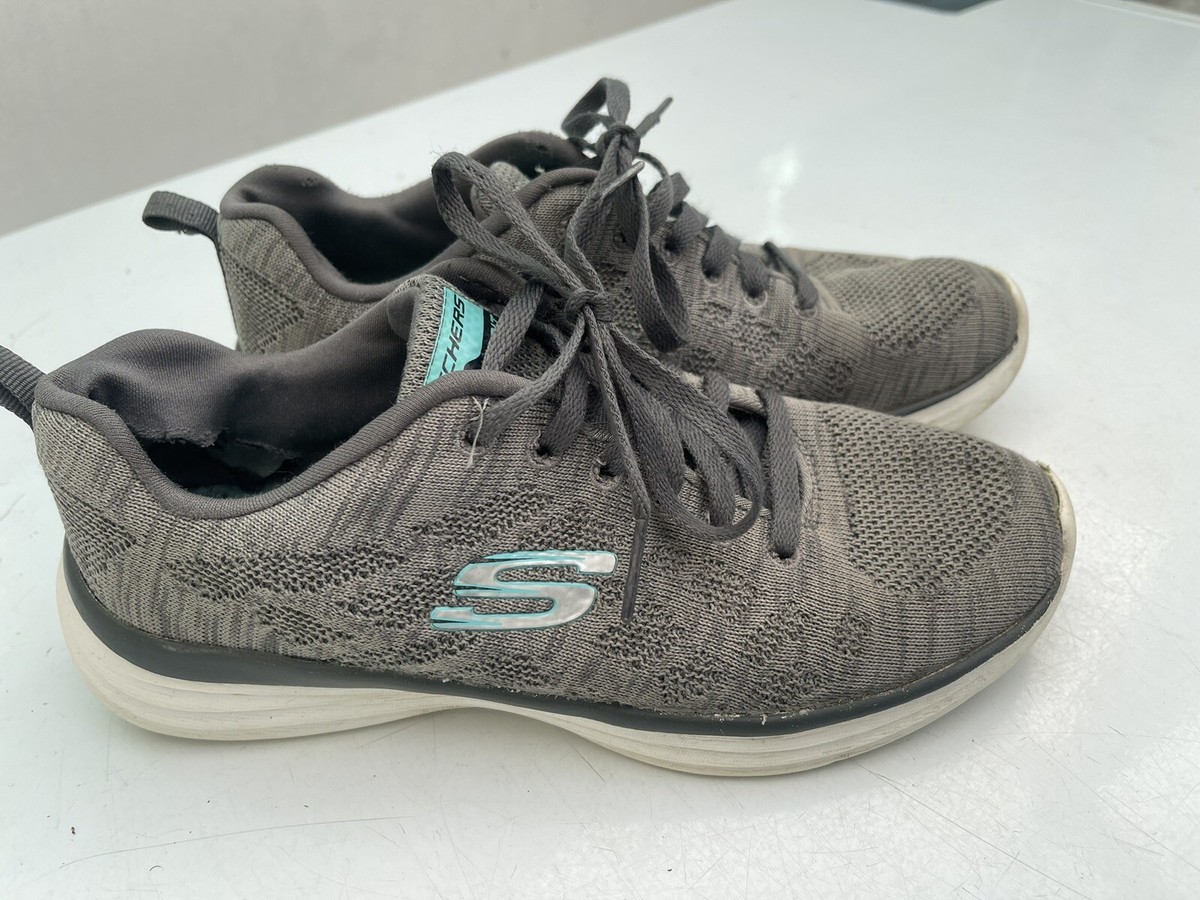 Skechers SKECH-KNIT Dual Lite Ladies Trainers Grey Size UK UK