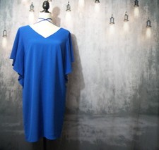 Women's Eliza J Royal Blue Ruffle Sleeve Dress Size 6
