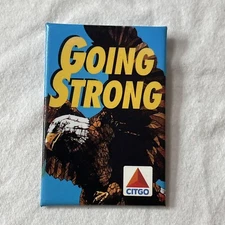 circa 1990s CITGO GAS STATIONS EAGLE “GOING STRONG” Pinback Button B015