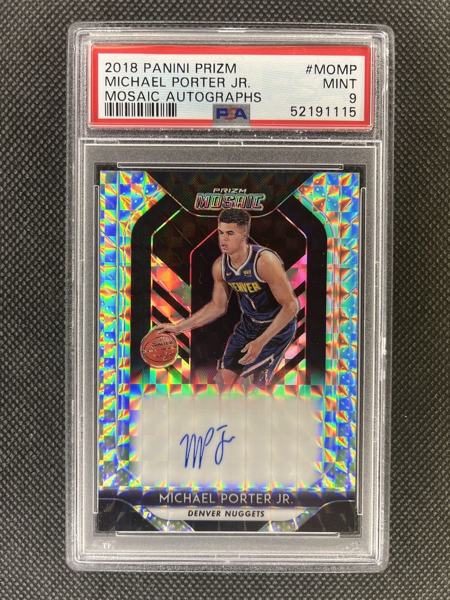Michael Porter Jr 2018-19 Prizm Mosaic Autographs Rookie RC