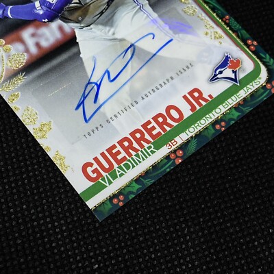 1/1! 🚨2019 Topps Holiday Vladimir Guerrero Jr. RC Gold Foil Auto