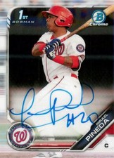 ISRAEL PINEDA 2019 Bowman Chrome ROOKIE AUTO RC #CPA-IP Nationals