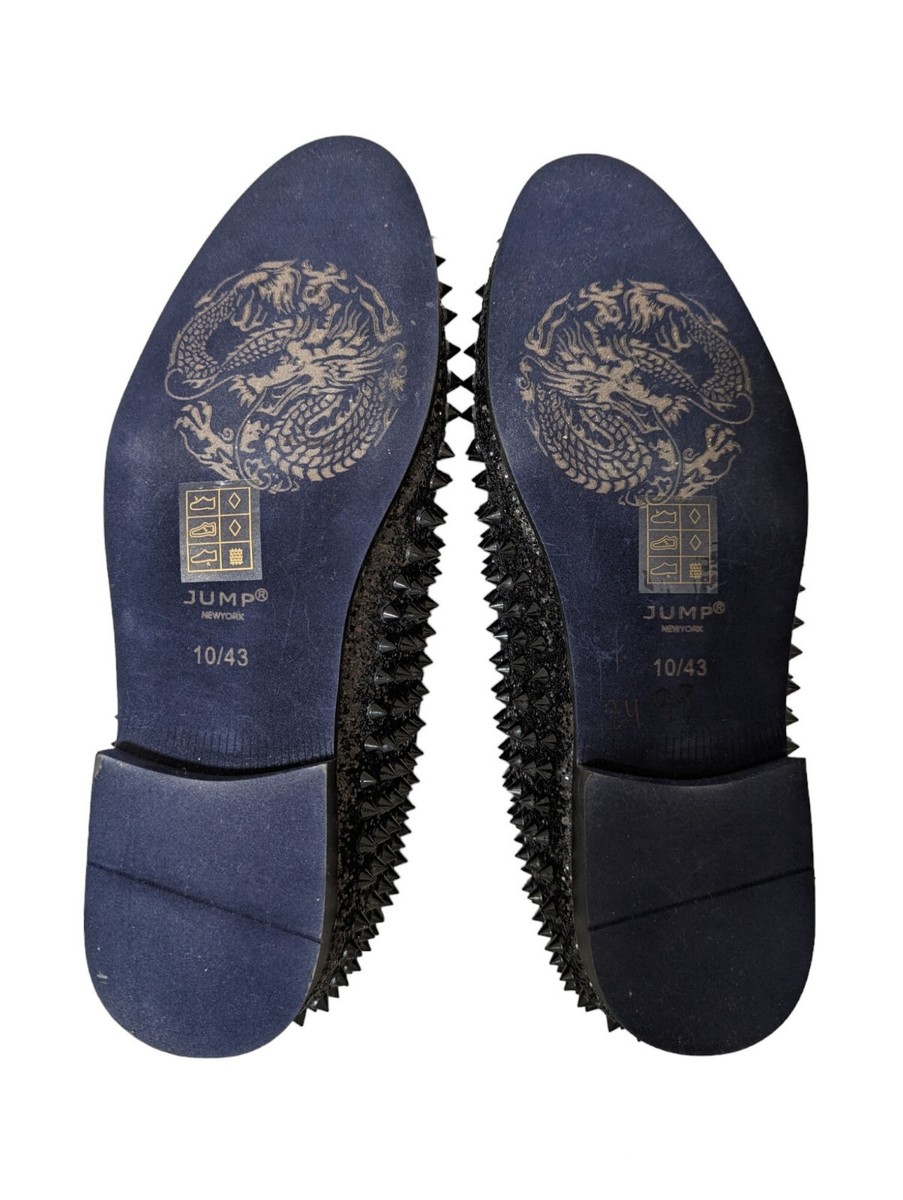 Jump NEWYORK Lord - Midnight Loafers JUMP NEWYORK Lord - Midnight Black Glitter Spike Loafers  main image 2