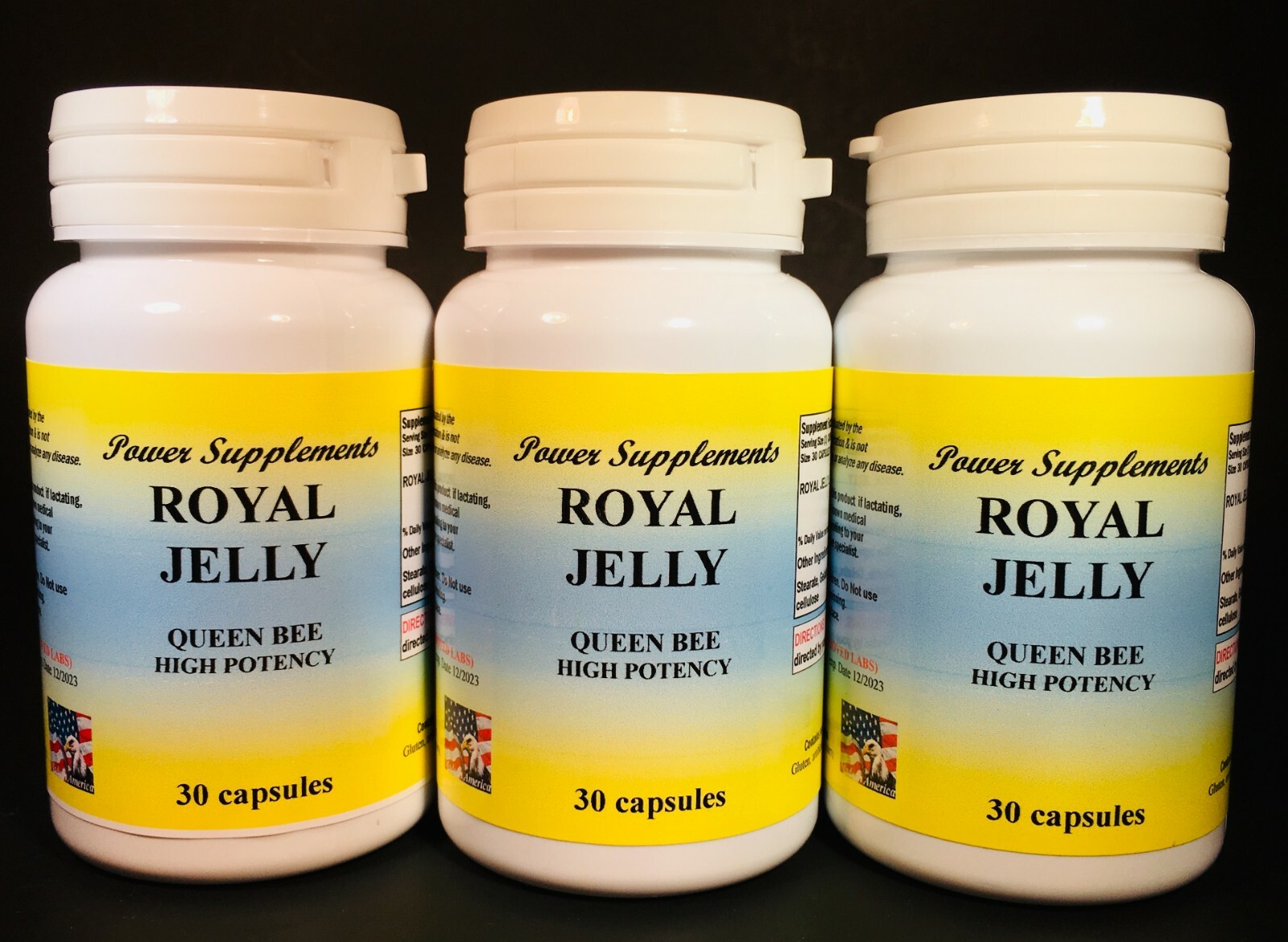 Royal Jelly, cholesterol, energy, fertility, libido 30 to 90(3x30