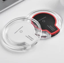 Wireless Charger Pad Qi Charging Dock for iPhone X, XI, Galaxy S9+ S8+ S10+ S20