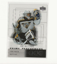 2000-01 Upper Deck Ice 0214/1500 Chris Mason #93 Rookie RC