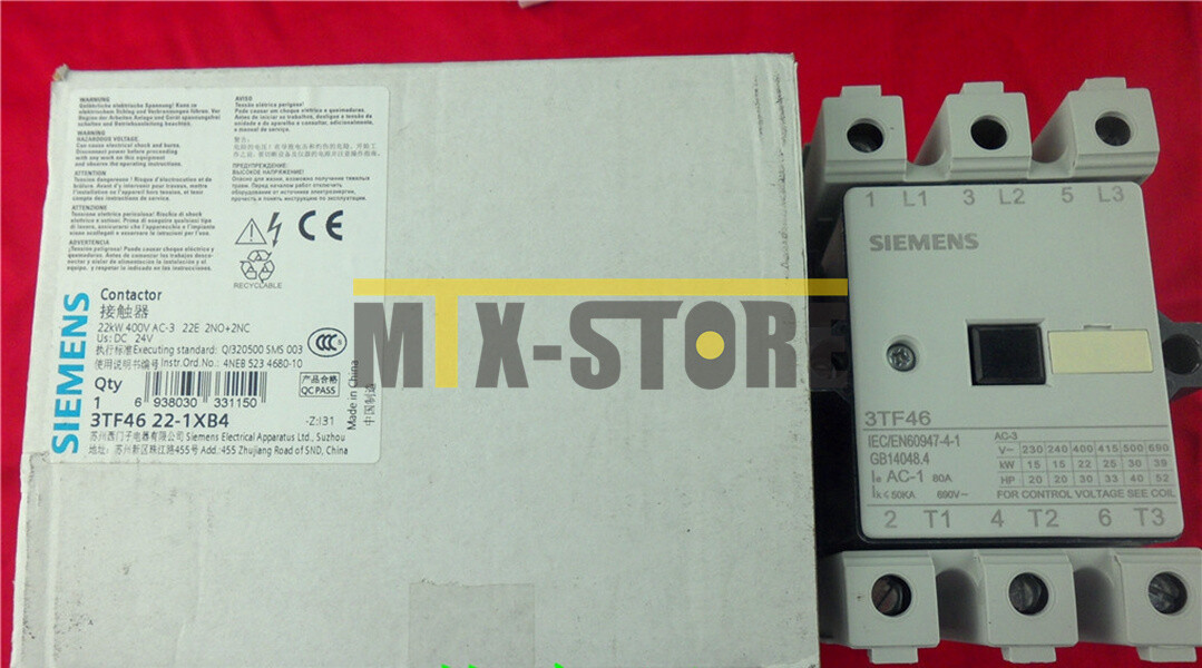 1PC Brand New Siemens Contactor 3TF4622-1XB4 DC24V 3TF4 622-1XB4