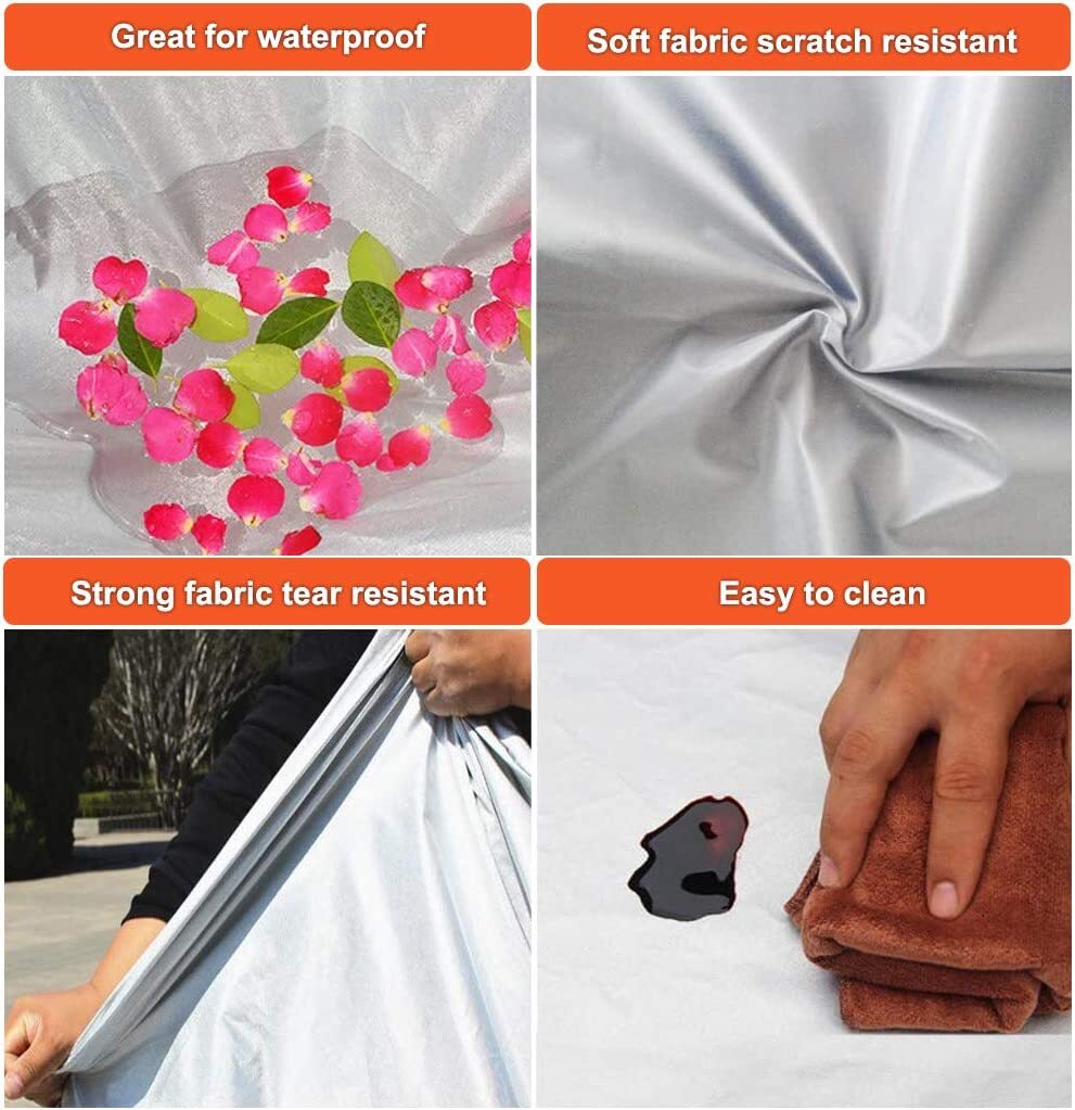Full Car Cover for Outdoor Sun Dust Scratch Rain Snow Waterproof Breathable