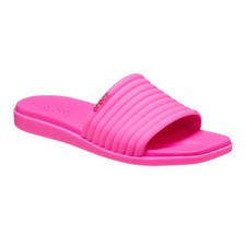 Image of New Womens CROCS MIAMI SLIDE 209794-6TW PINK CRUSH US W 5 - 9 TAKSE