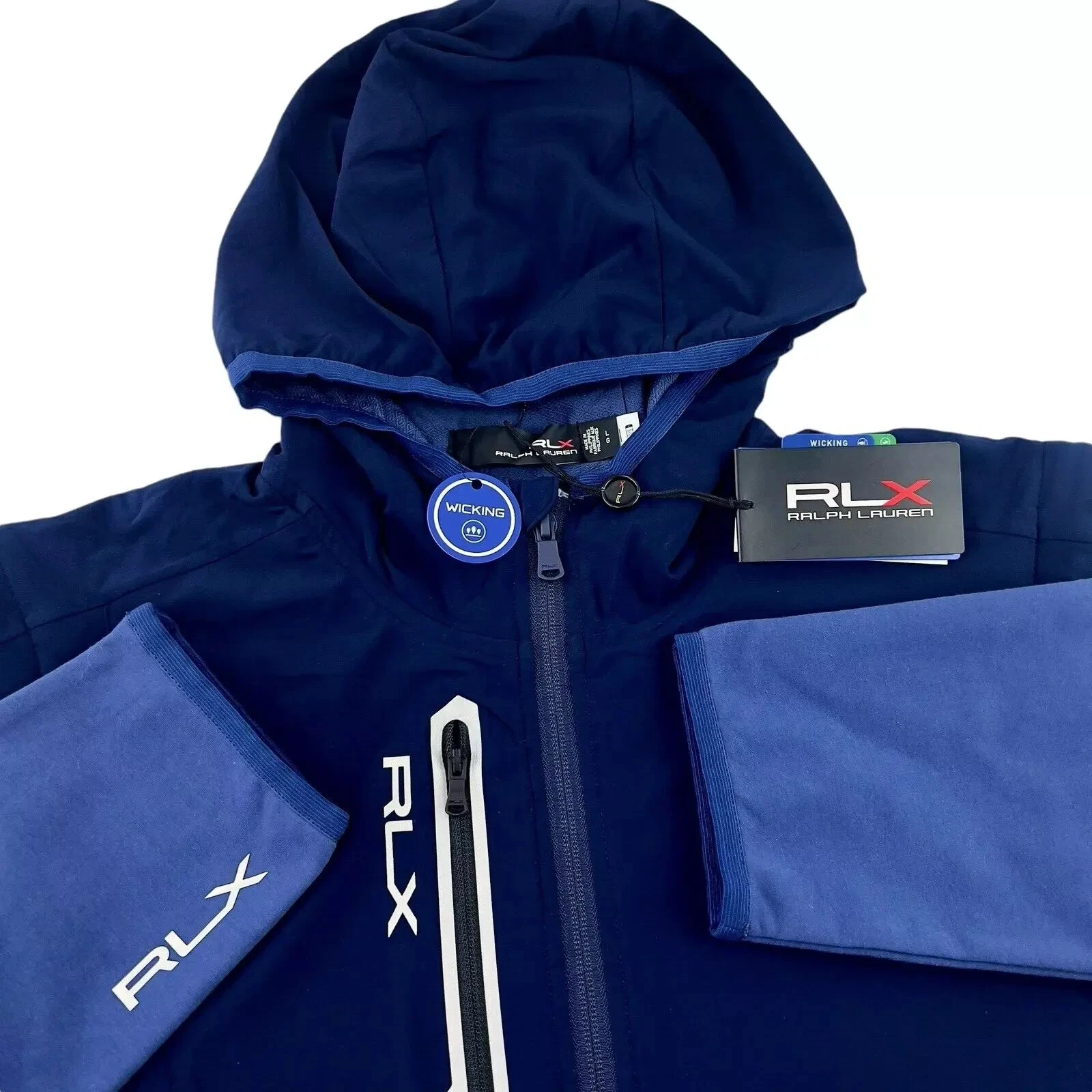 RLX RALPH LAUREN Quilted Performance Hybrid Detachable Vest Jacket Hoodie $268
