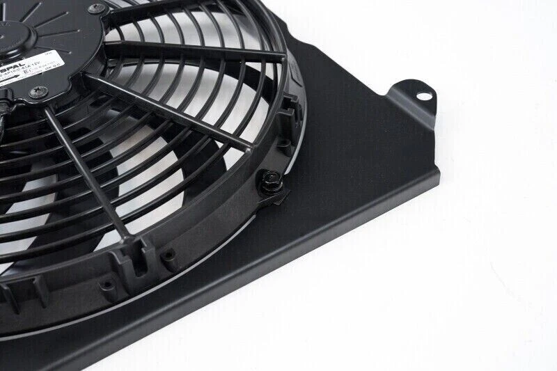 Ventilador CSF 2858FB negro 12′′ SPAL y cubierta de aluminio para 92-00 Honda Civic/Integra Foto 4 de 4