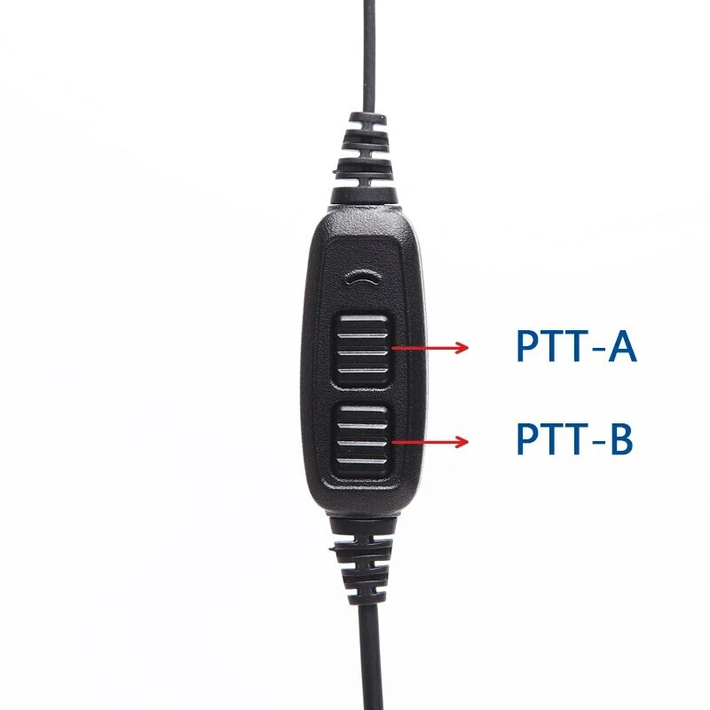 10PCS Baofeng UV-82 Dual PTT Headset Earpiece For Baofeng UV-82 UV-82Plus GT-5TP - Image 2 of 4