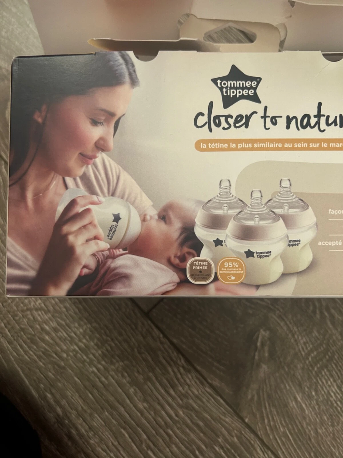 tommee tippee closer to nature 0+ , 3x 5floz baby bottles