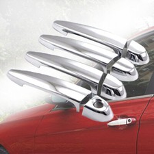 8x Door Handle Cover Mirror Plated Chrome Silver Plastic Fit 08-14 X6 E71 X6M