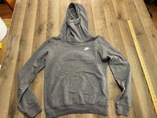 Nike Hoodie, Boy's Size Small, Gray, Pullover, Long Sleeve, Logo