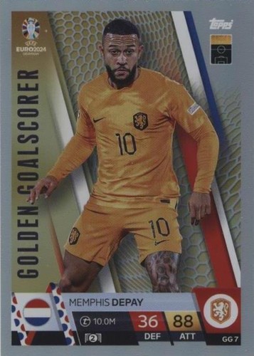 NED21 Memphis Depay Netherlands Topps UEFA Euro 2024 Swiss Edition