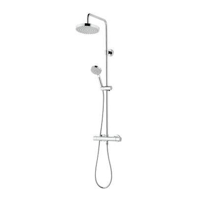 Schulte Duschmaster Rain III Kopfbrause rund, Thermostat, Chrom, Regendusche