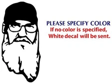 Duck Dynasty Uncle SI Graphic Die Cut decal sticker Car Truck Boat Window 22"