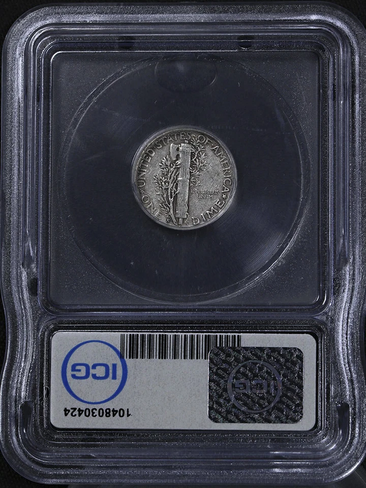1945-S Mercury Dime 10c - Nice Strike - ICG VF30 - Image 4 of 4
