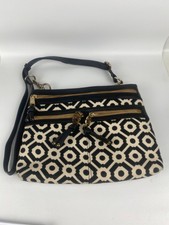  Spartina 449  Daufuskie Island Purse Linen And Leather 