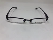 Smart Clip Eyeglasses Frame 300 Black Purple Grape 47-19-140 Metal BM25