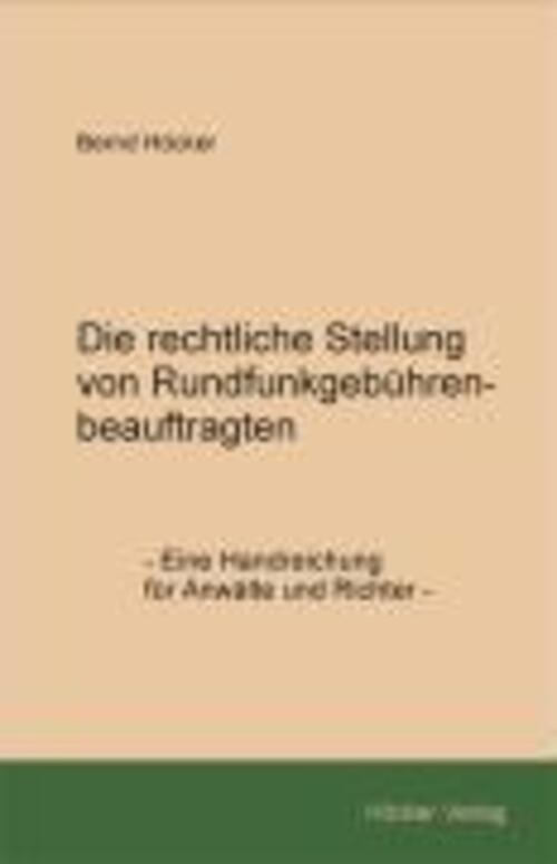 Thumbnail - Die Rechtliche Stellung Von Rundfunkgebührenbeauftragten | Bernd