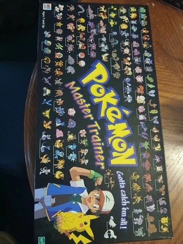vintage 1999 Pokemon Master Trainer board game complete