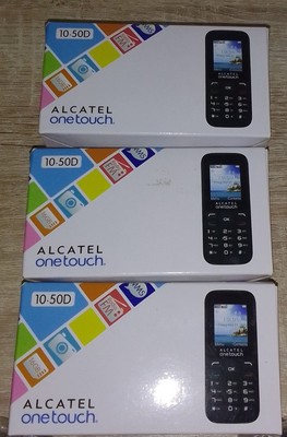 3 Stück ALCATEL onetouch 1050D Handy Black