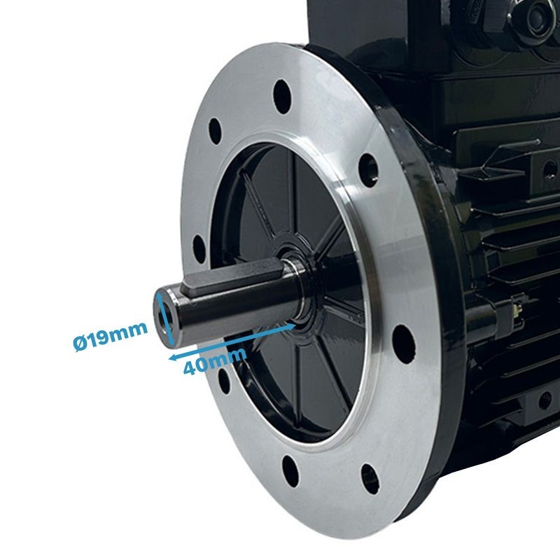Moteur triphasé 0.18kW résistant aux vibrations pour couple stable - 2