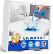 Mattress Protector, Waterproof Mattress Cover - Soft, Breathable Terry Queen 1