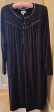 Aria Collection Velour Long Sleeve Nightgown Women's Size L NWOT
