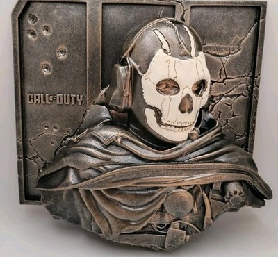 NEW Call of Duty Modern Warfare III MW3 Ghost Bronze-Washed Wall Plaque Limited