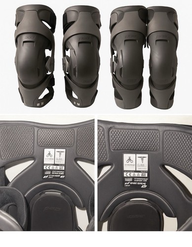 🏍️ POD K4 Motocross Knee Braces Protectors Pair Black Size M Adjustable Fit