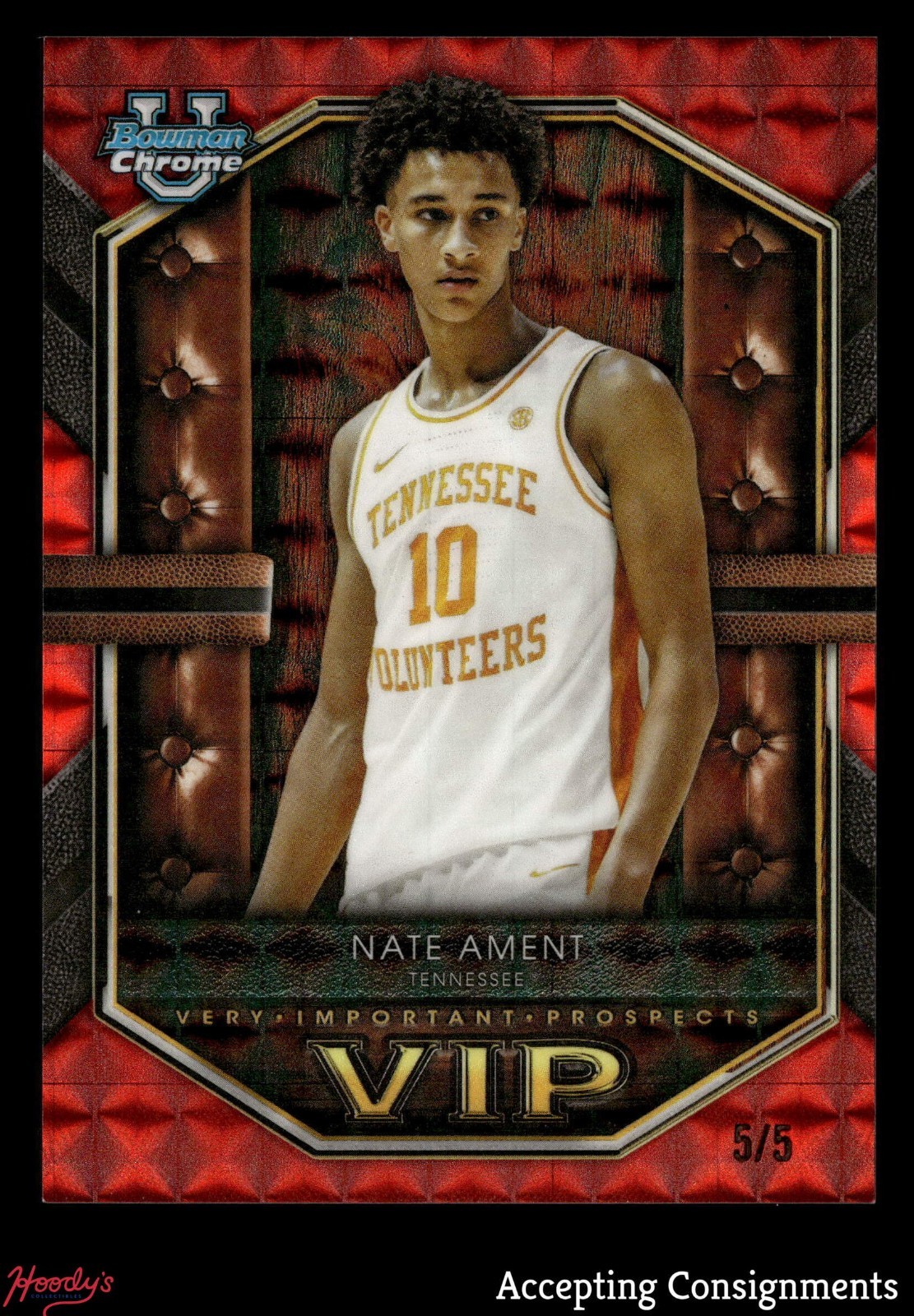 2025-26 Bowman Chrome Uni Very Important Prospects Red Geometric Nate Ament 5/5