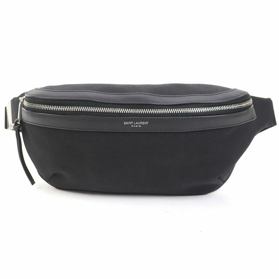 Saint Laurent Yves Borsa Cintura Nera Tela Uomo Marsupio in Vita