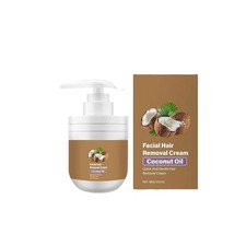 Facial Hair Removal Cream Coconut Oil Based Gentle Body Hair Remover 3.53oz 100g