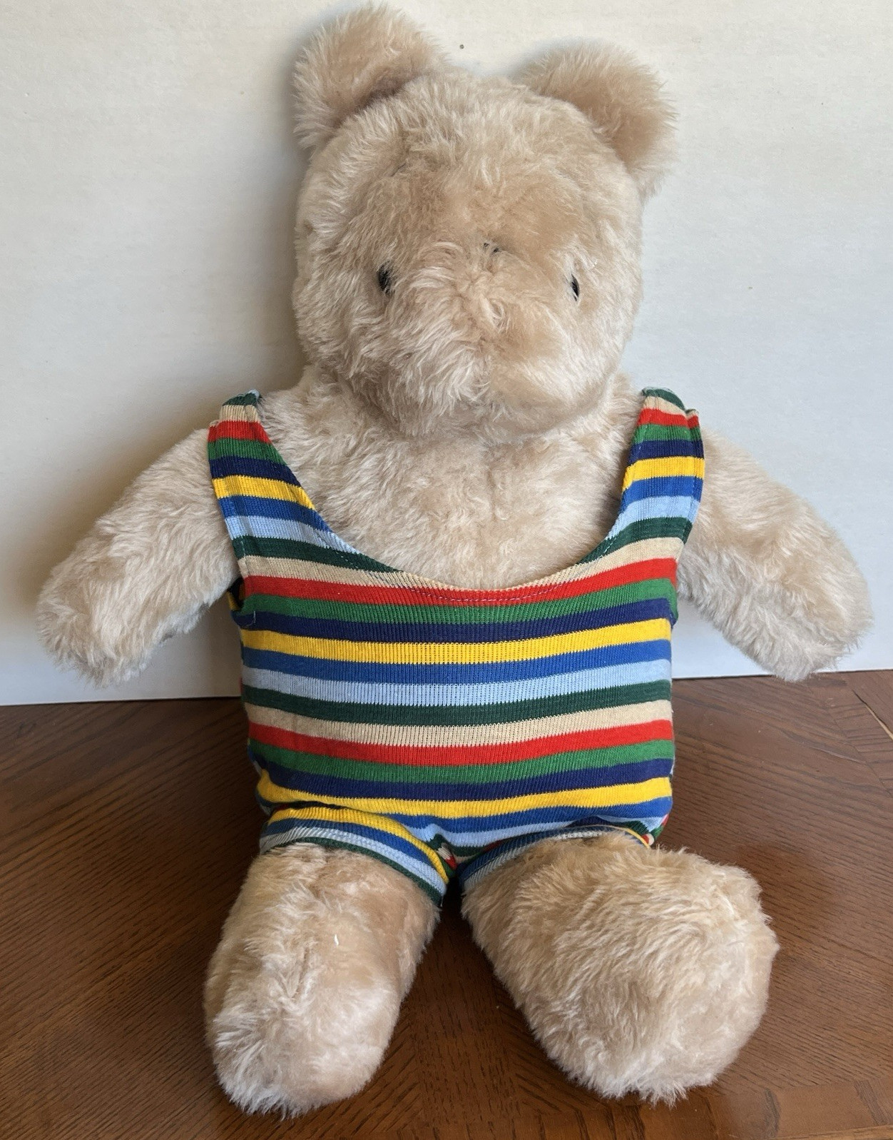 18" B.B. Bear Basic Brown Bear Plush Stuffed Animal Toy In Swimsuit Vintage