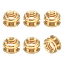12PCS 1/4"-20 Female to 3/8"-16 Female 0.39 x 0.2Inch Brass Screw Adapters