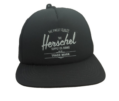 Herschel Supply Co. Brand Black Trucker  Cap Hat One Size