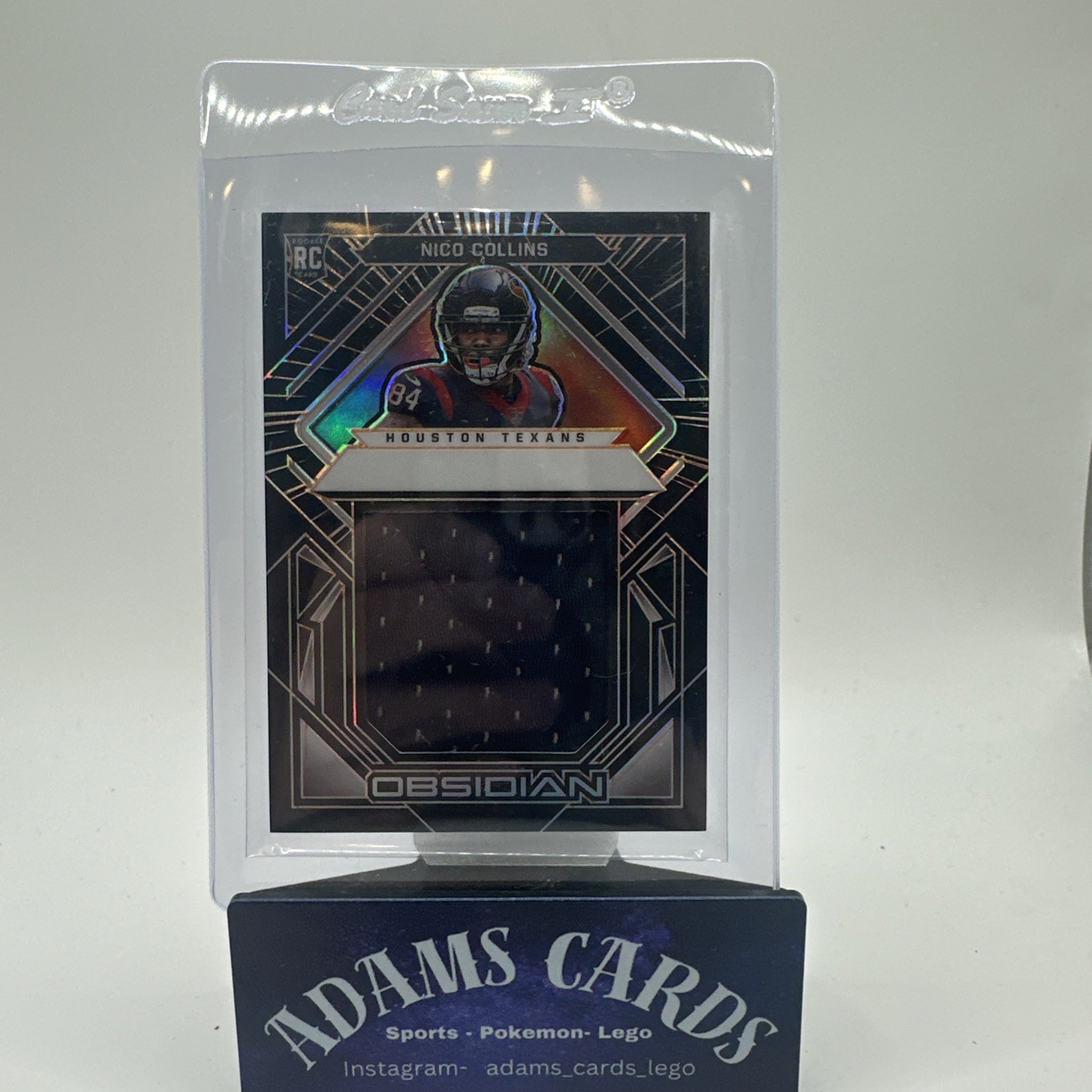 NICO COLLINS 2021 Panini Obsidian Rookie Volcanic Jersey Patch #d /75 TEXANS