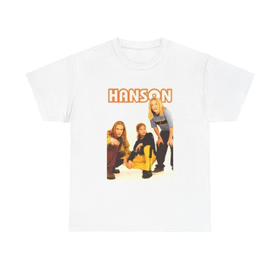 #ad Hanson Tshirt Vintage Boy band 90s retro kids Unisex Heavy Cotton Tee backstreet $17.09