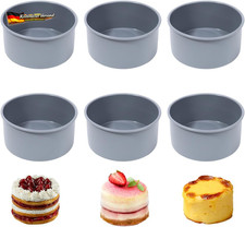 Silikon Backform Rund 10,2 Cm 6 St&uuml;ck Mini Kuchenform