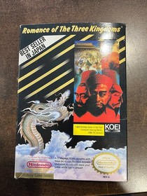 Romance of the Three Kingdoms Nintendo NES Complete CIB with Poster!!