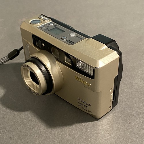 Nikon One Touch Zoom 90 QD 35mm Point & Shoot Film Camera Box & Manual Mint - Picture 4 of 15