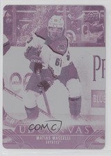 2023-24 Series 2 UD Canvas Printing Plate Magenta 1/1 Matias Maccelli #C125 06of