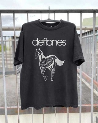 NEW Deftones White Pony Skeleton Unisex Black  Cotton T-Shirt