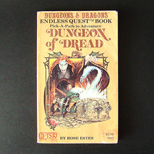 Endless Quest #1 Dungeon Of Dread By Rose Estes 1982 TSR D&D CYOA 80s